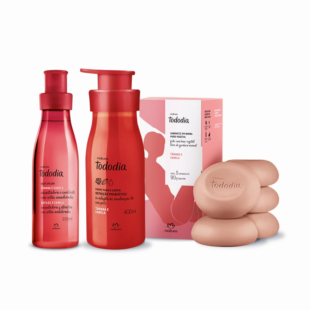 Todo Dia Tamara Cinnamon Soap Moisturizer Body Splash Kit Natura Skin Care