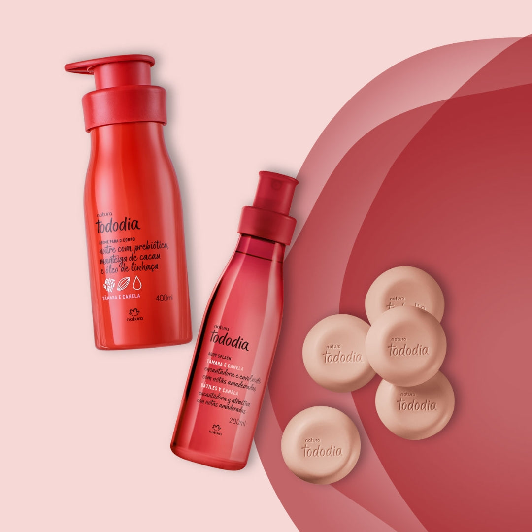 Todo Dia Tamara Cinnamon Soap Moisturizer Body Splash Kit Natura Skin Care