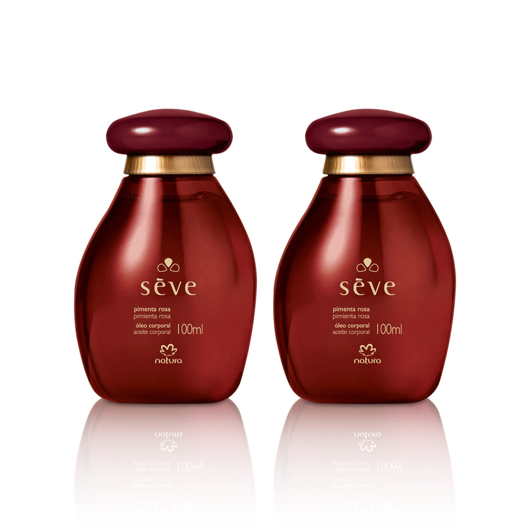 Sève Pink Pepper Deodorant Body Oil Kit 2x 100ml Natura Daily Skin Care