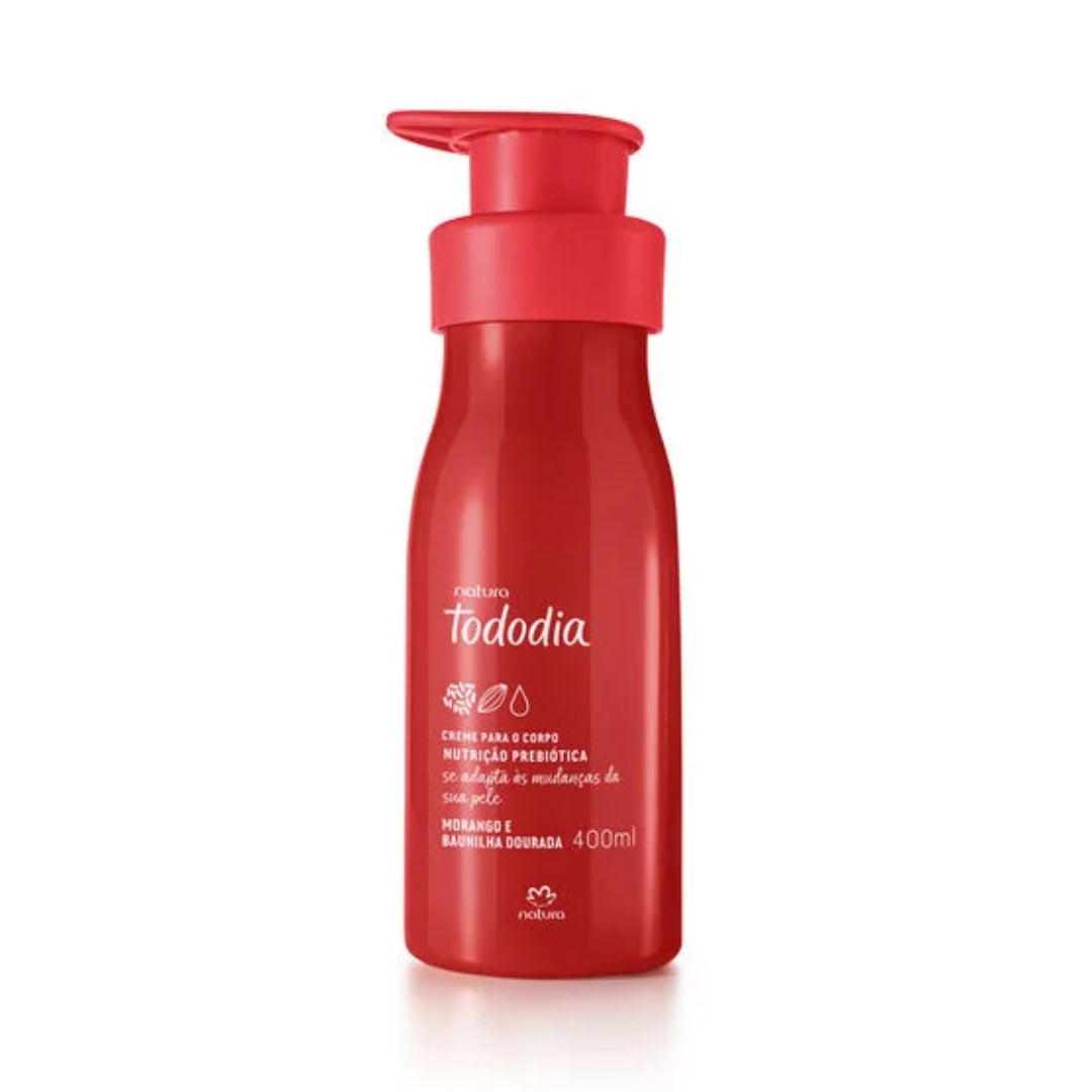 Natura Todo Dia Strawberry Vanilla Nourishing Deodorant Body Cream 400ml