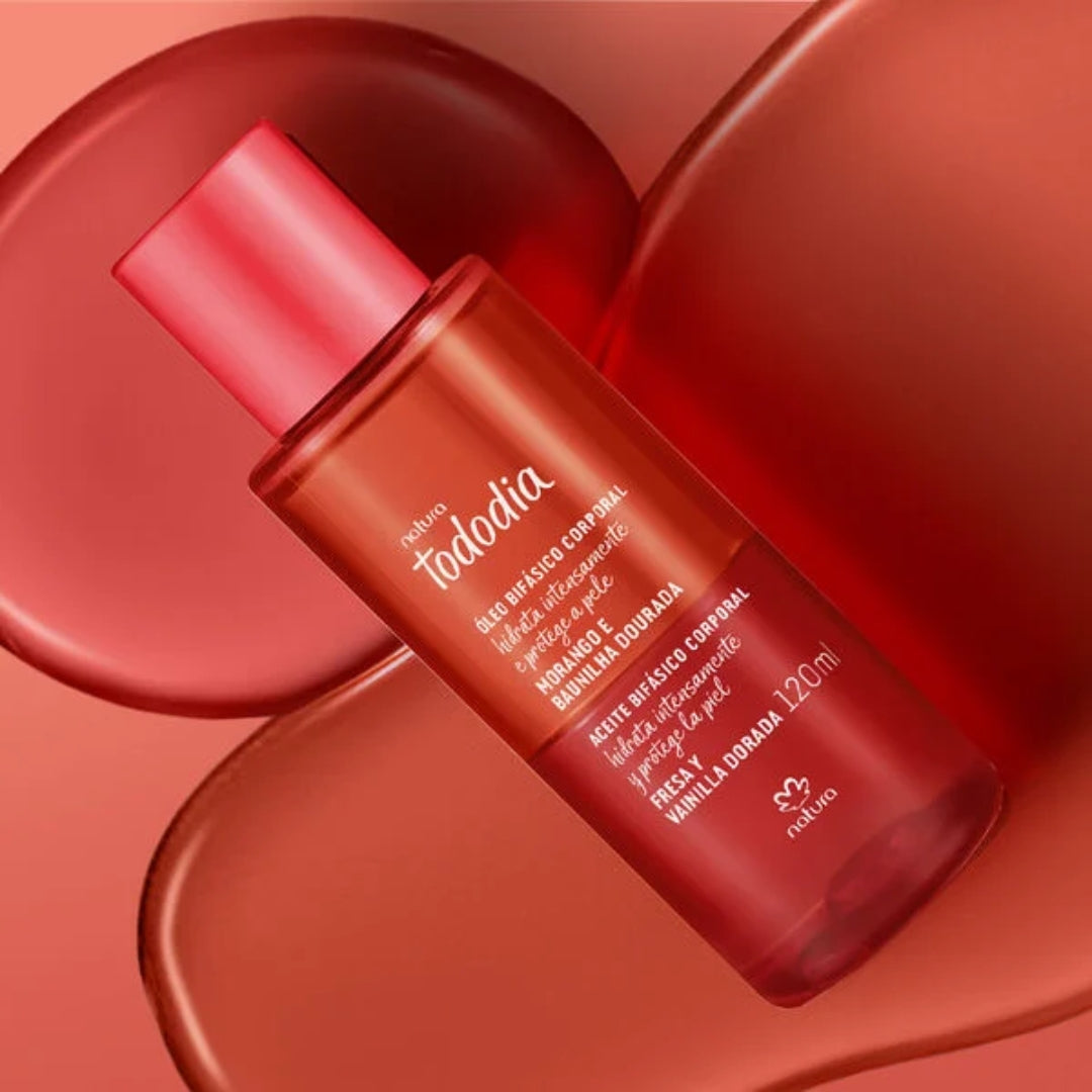 Natura Todo Dia Strawberry Golden Vanilla Biphasic Skin Care Body Oil 120ml