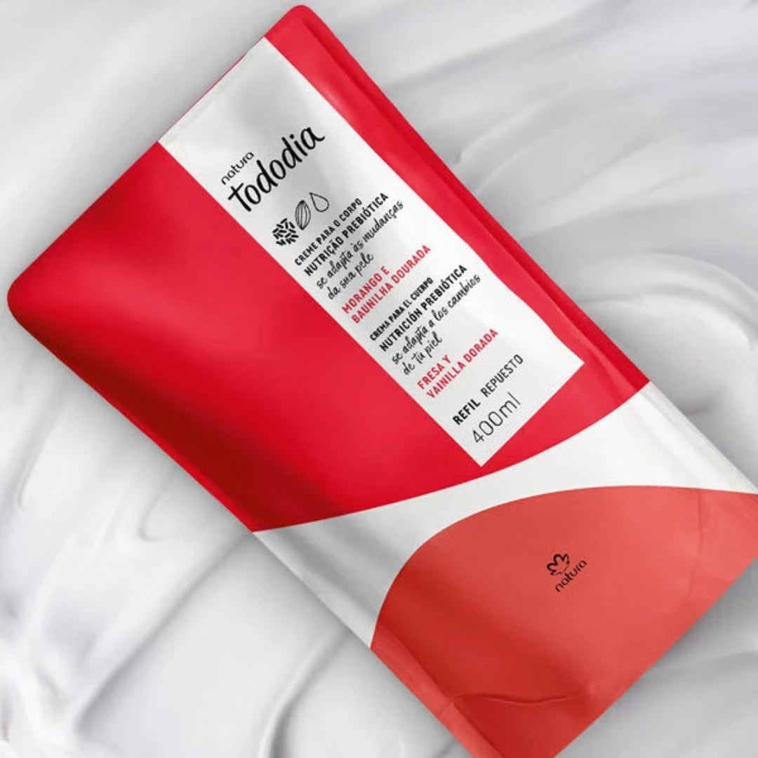Natura Todo Dia Strawberry Vanilla Nourishing Body Deodorant Cream Refill