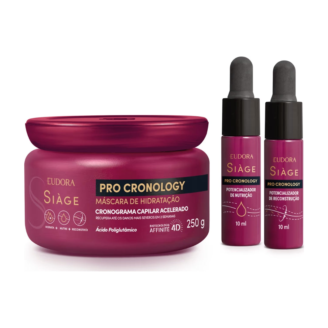 Siàge Pro Cronology Curly Hair Home Care Mask + Boosters Kit Eudora