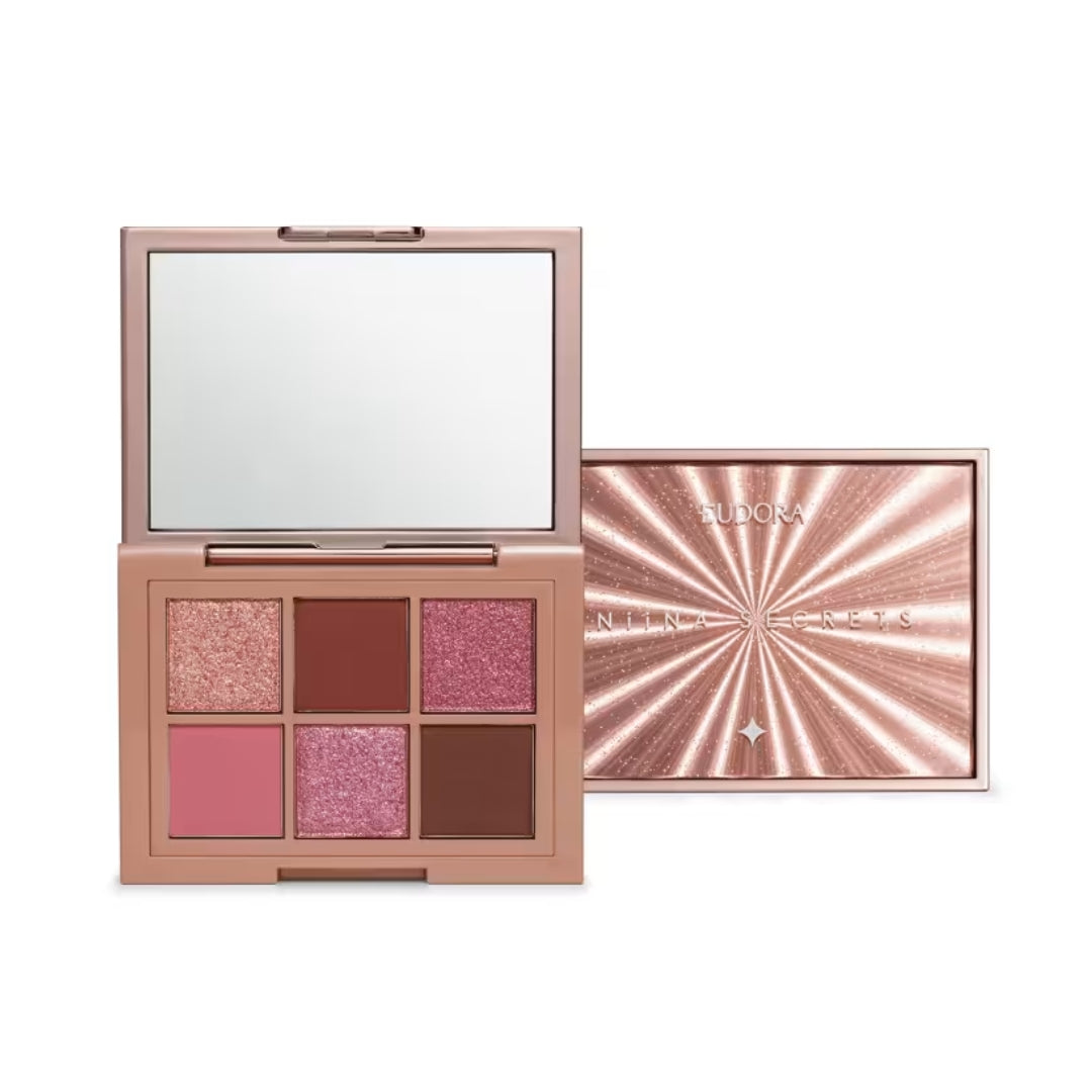 Niina Secrets Rosé Shine Eyeshadow Pink Palette Matte & Shimmer Eudora