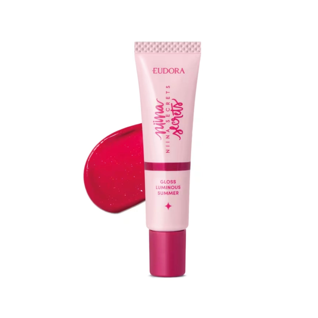 Niina Secrets Luminous Summer Lip Gloss Cherry Red Shine 12g Eudora
