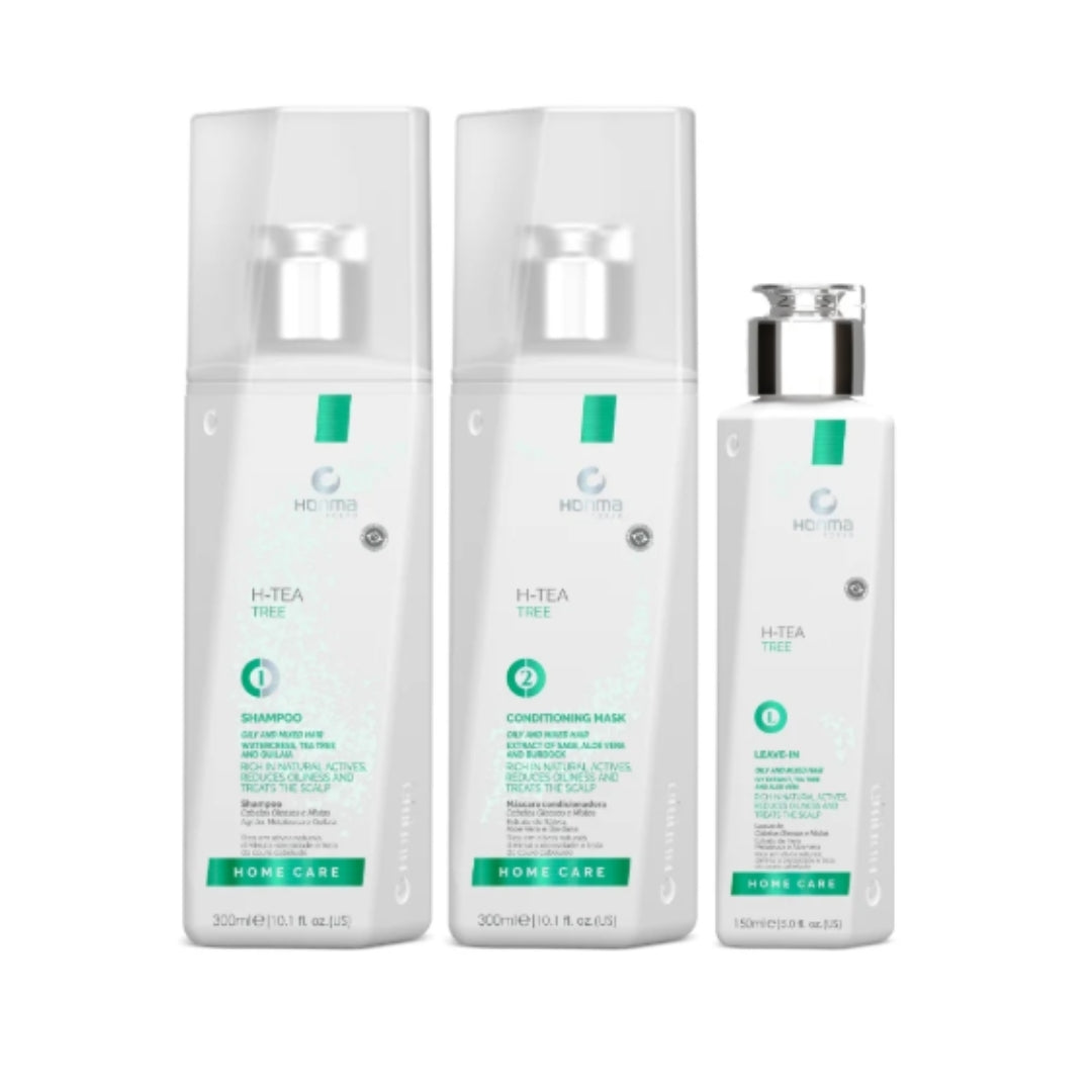 H-Tea Tree Scalp Balance & Oily Hair Kit Home Care Set Honma Tokyo