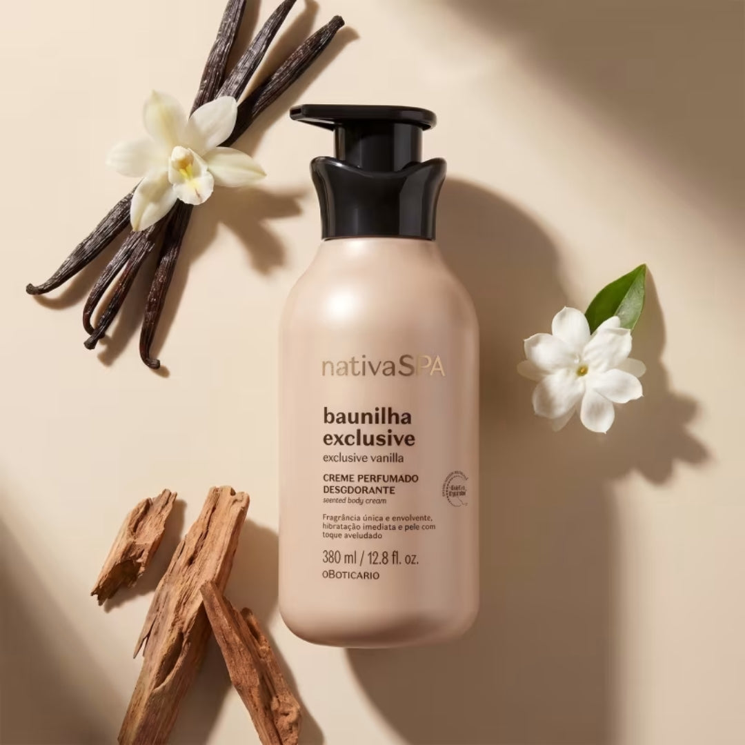 Nativa Spa Vanilla Exclusive Body Care Set Moisturizing Kit o Boticário