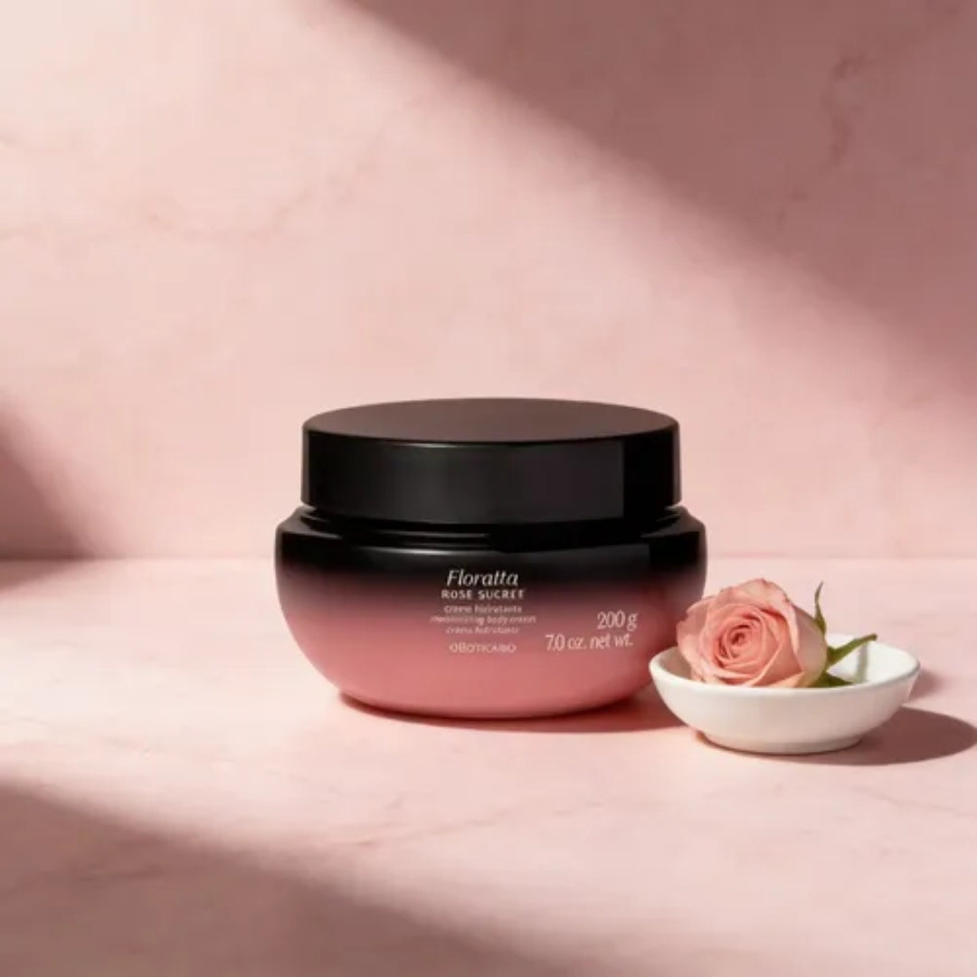 Floratta Rose Sucrée Body Cream Amber Moisturizing Lotion 200g o Boticário