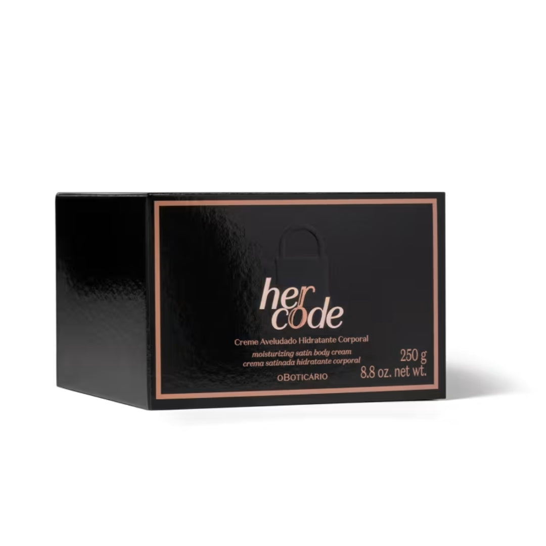 Her Code Body Cream Moisturizing Lotion Red Fruits Jasmine 250g o Boticário