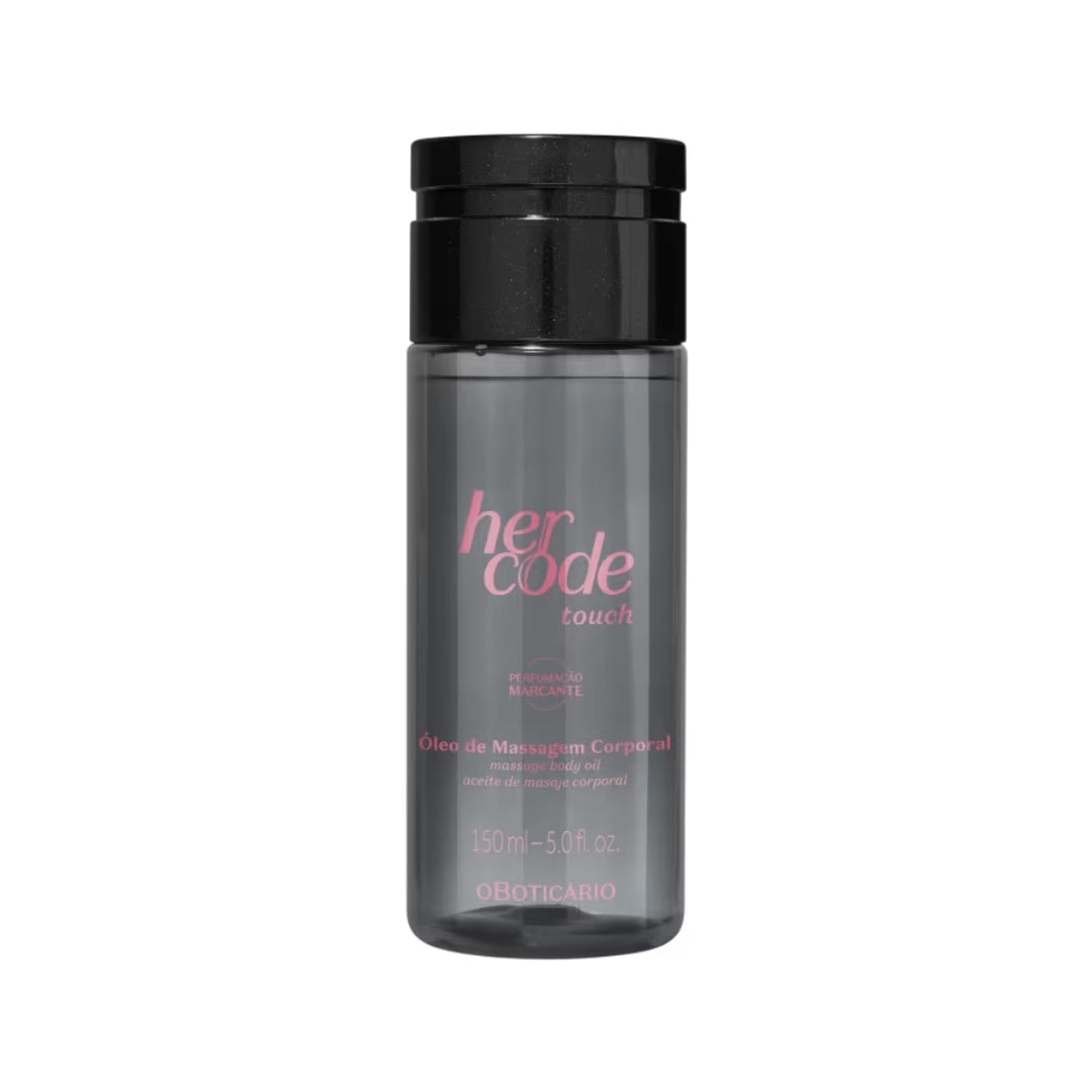 Her Code Touch Warming Massage Oil Vanilla Sandalwood 150ml o Boticário