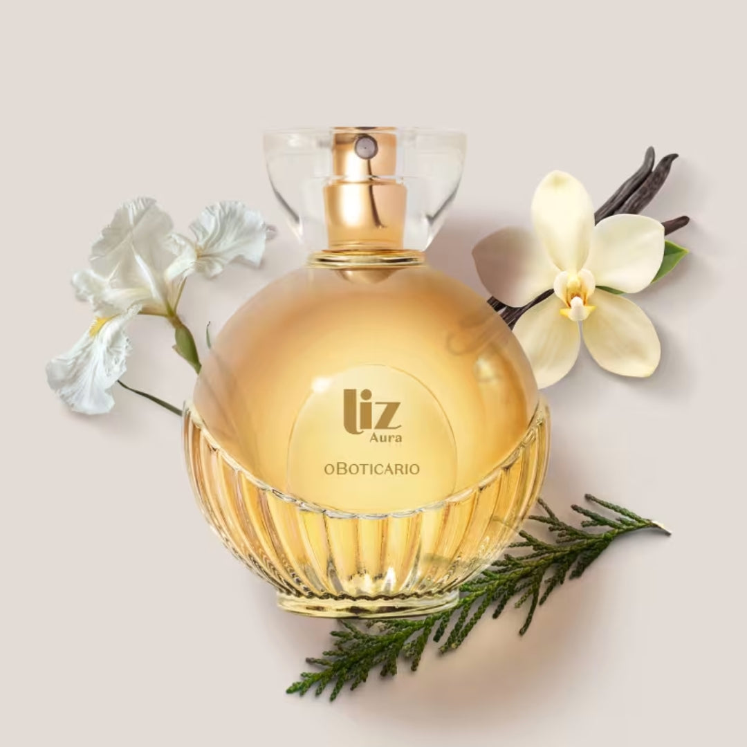 Liz Aura Deo Cologne Vanilla Iris Woody Amber Perfume 100ml o Boticário