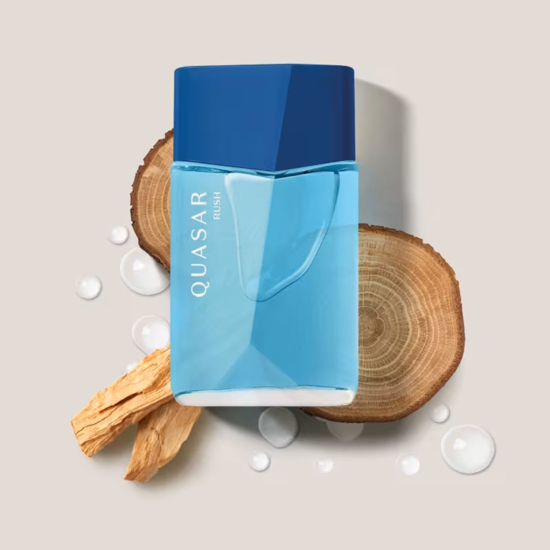 Quasar Rush Cologne Fresh Aquatic Fougère Fragrance 100ml o Boticário