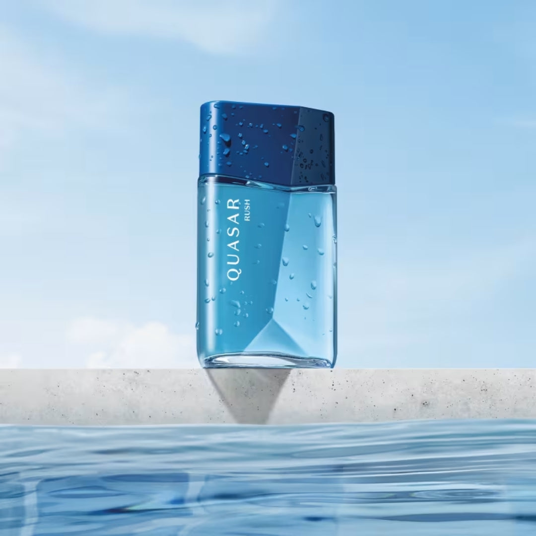 Quasar Rush Cologne Fresh Aquatic Fougère Fragrance 100ml o Boticário