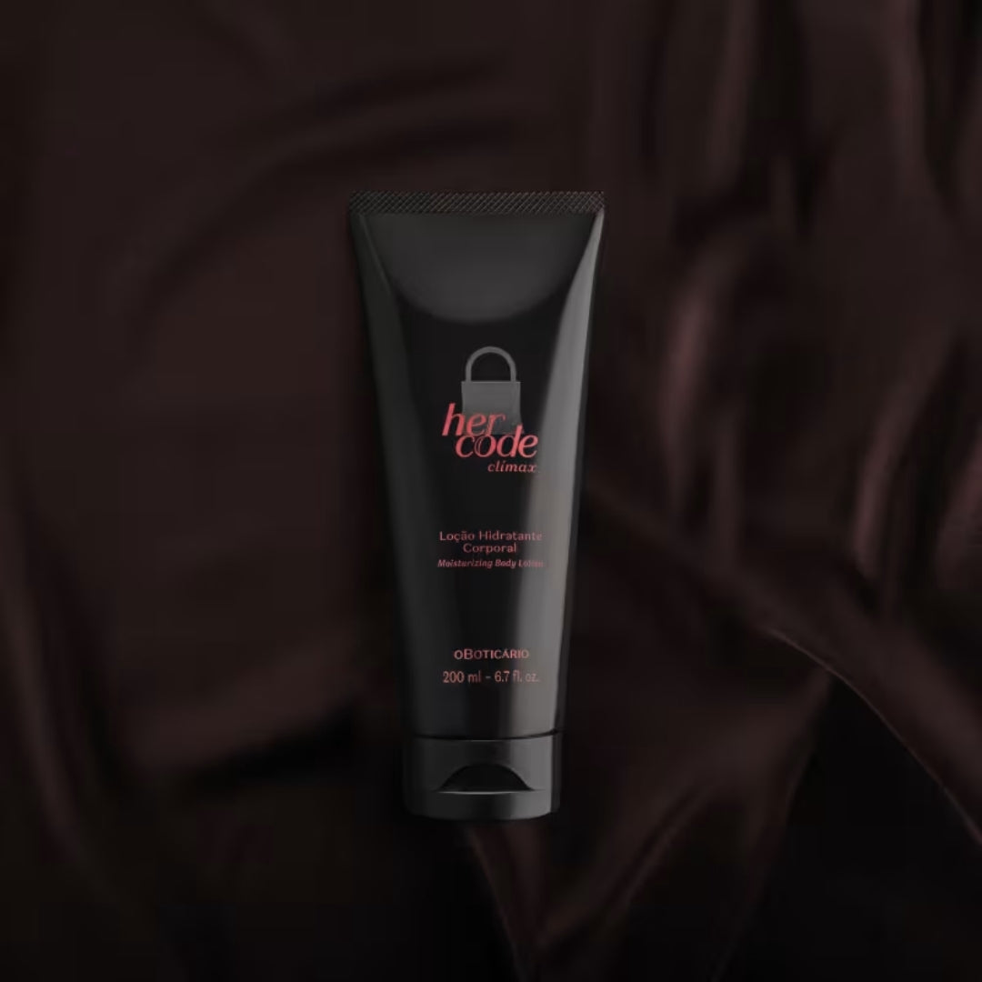 Her Code Clímax Lotion Chocolate Noir Sandalwood Moisturizer 200ml o Boticário