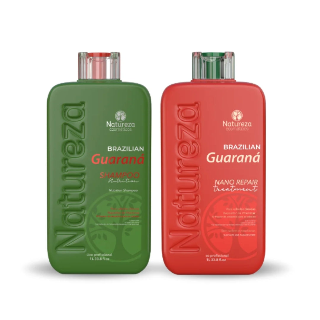Brazilian Guaraná Nano Repair Hair Treatment Repair Set Natureza Cosmetics