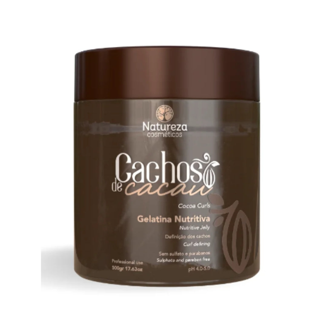 Curly Hair Jelly Curl Styling Gel Cocoa Butter 500g Natureza Cosmetics