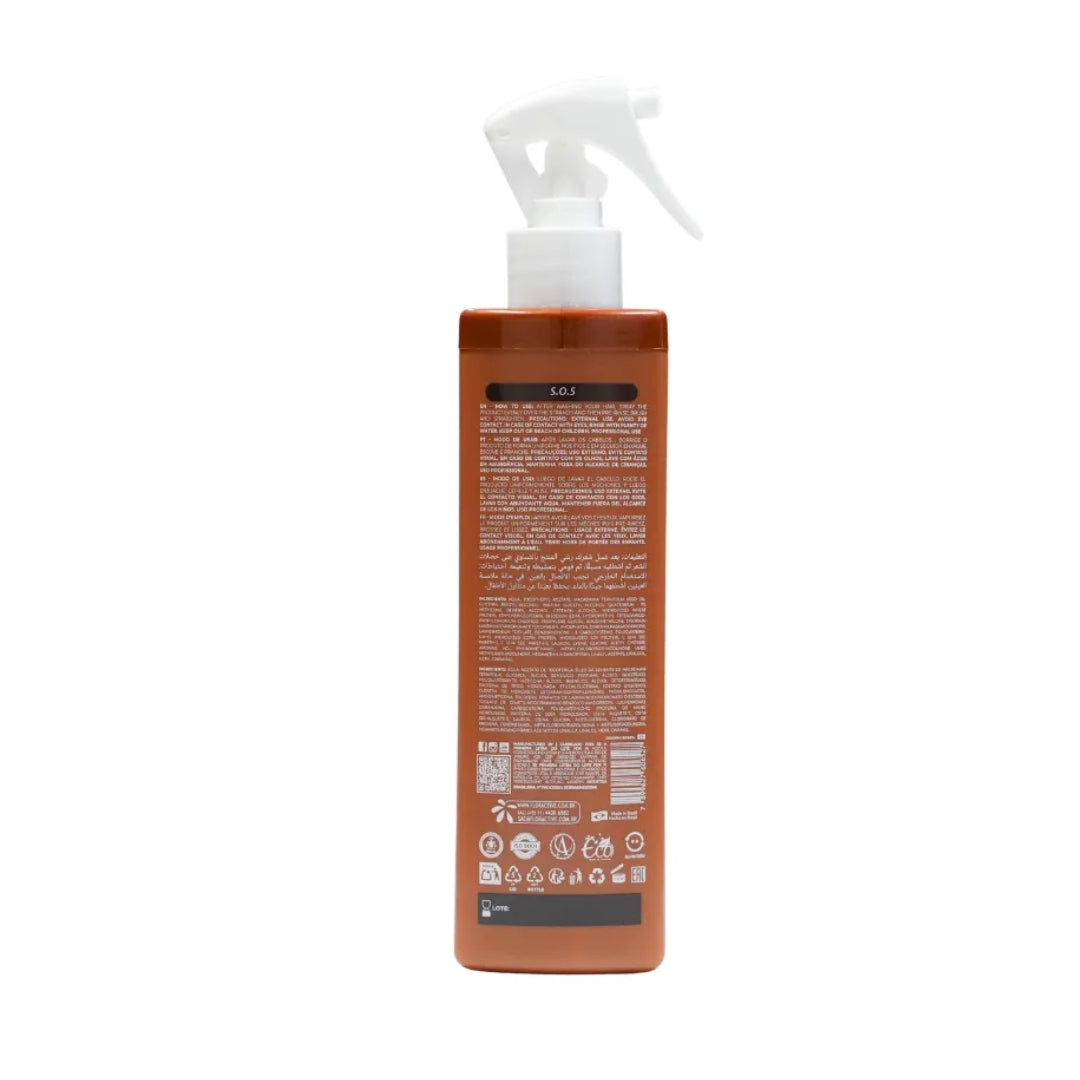 SOS Fluid Liquid Keratin Hair Reconstruction Strengthening 300ml Floractive