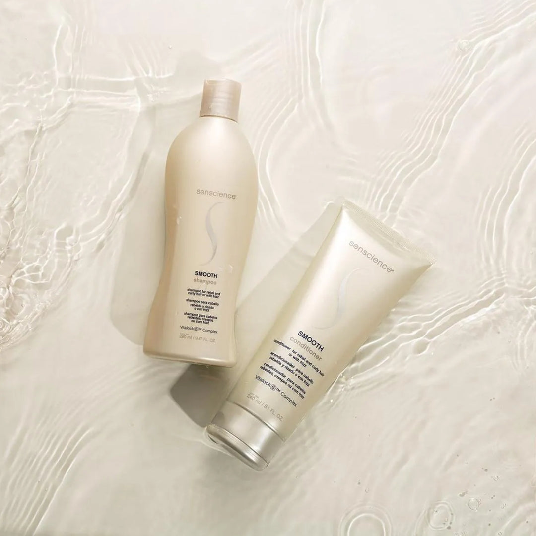 Smooth Shampoo & Conditioner Set Anti-Frizz Hair Home Care Kit Senscience