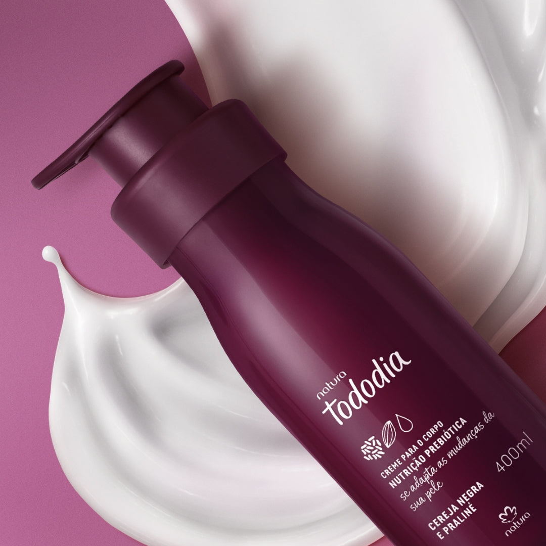 Todo Dia Nourishing Body Deodorant Cream Black Cherry Praline 400ml Natura