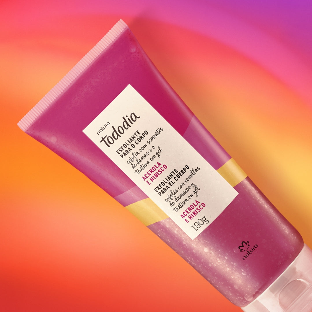 Todo Dia Acerola and Hibiscus Body Scrub 190g Natura Daily Skin Care