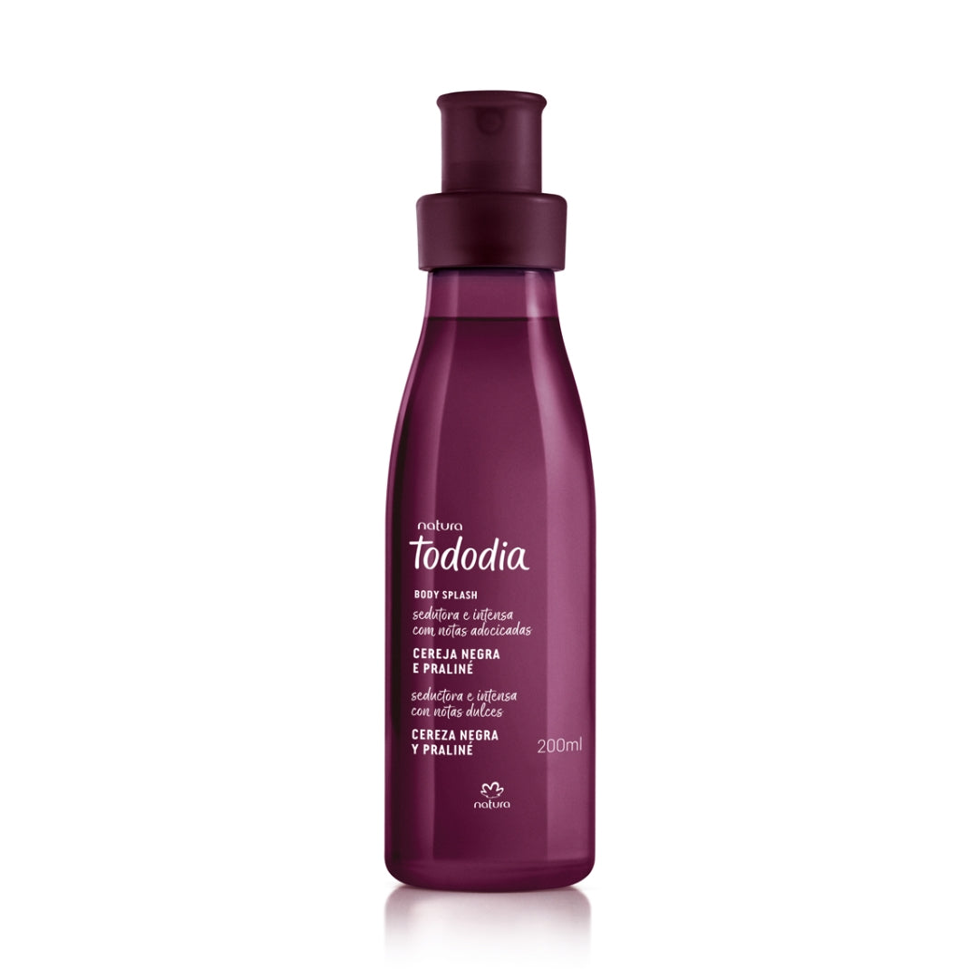 Todo Dia Black Cherry Praline Body Splash 200ml Natura Daily Care Fragance