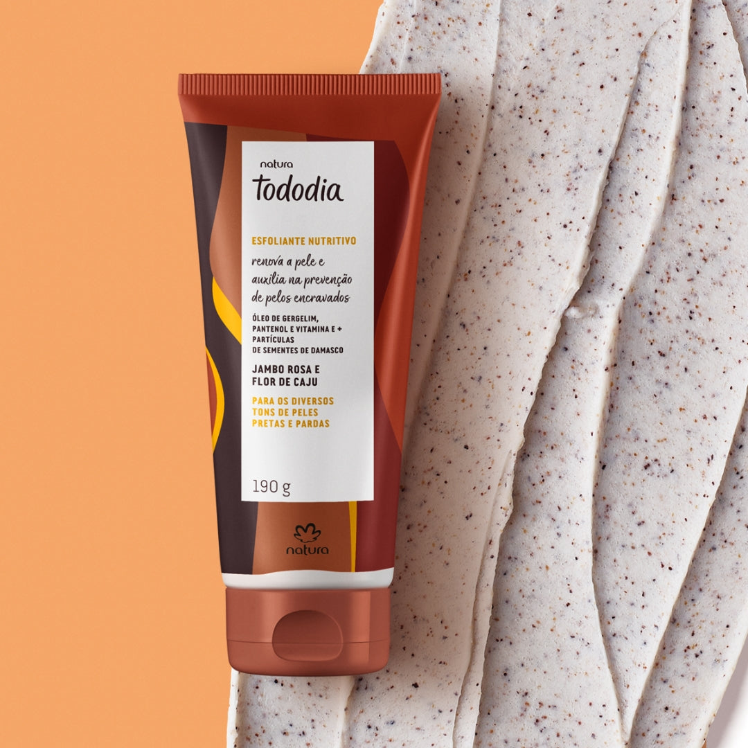 Todo Dia Nourishing Scrub Rosehip Cashew Flower 90g Natura Skin Care