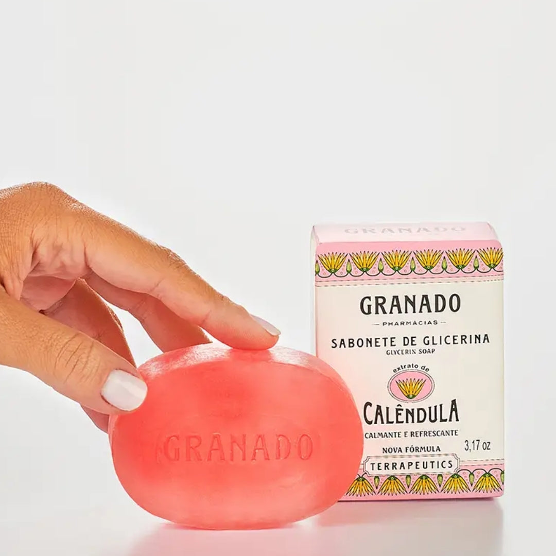 Lot of 10 Glycerin Calendula Bar Soap Skin Fragance 90g Granado