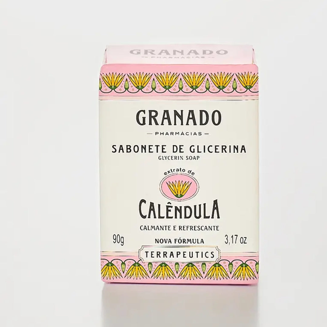 Lot of 10 Glycerin Calendula Bar Soap Skin Fragance 90g Granado