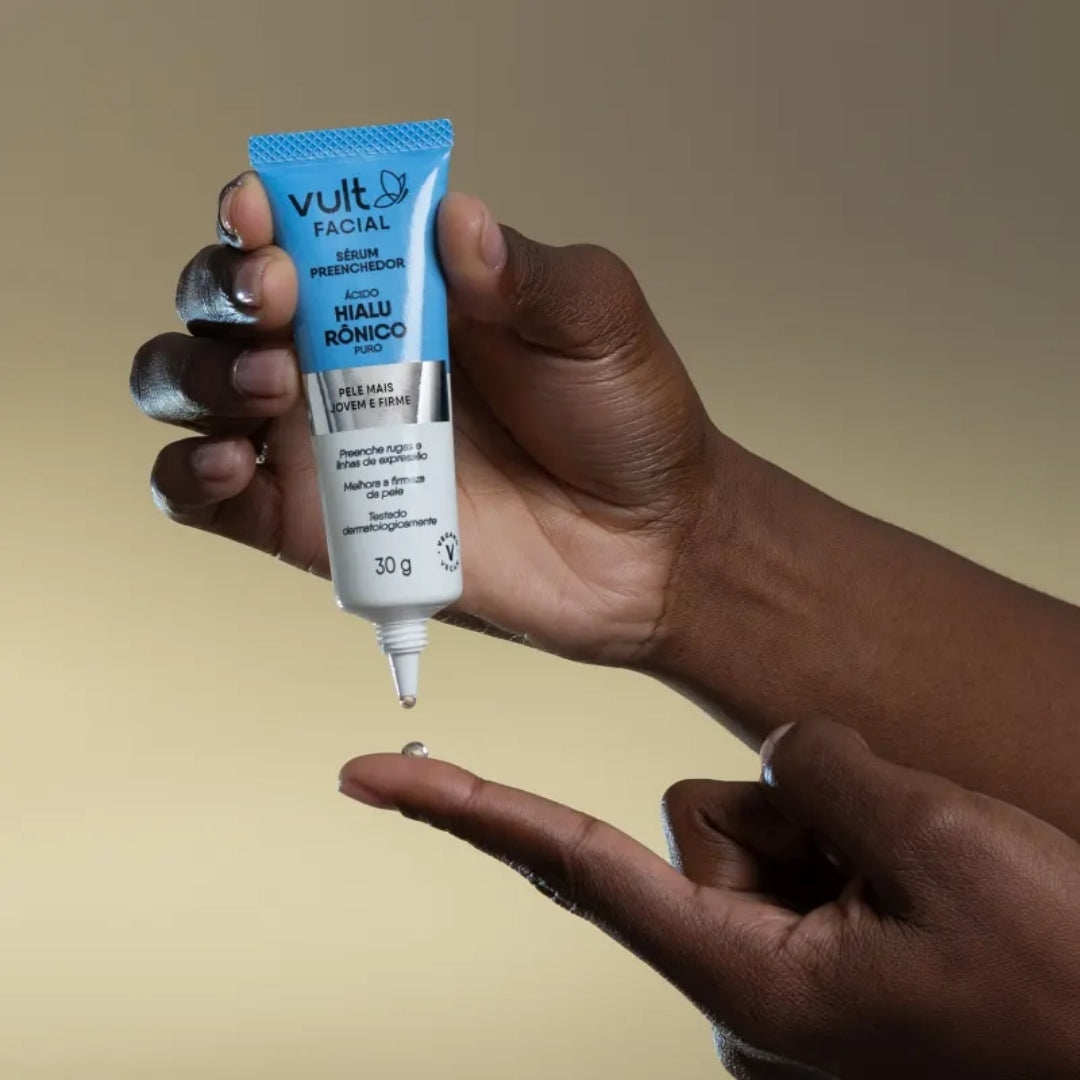 Hyaluronic Acid Anti-aging Facial Serum Vegan Daily Skin Care 30g Vult