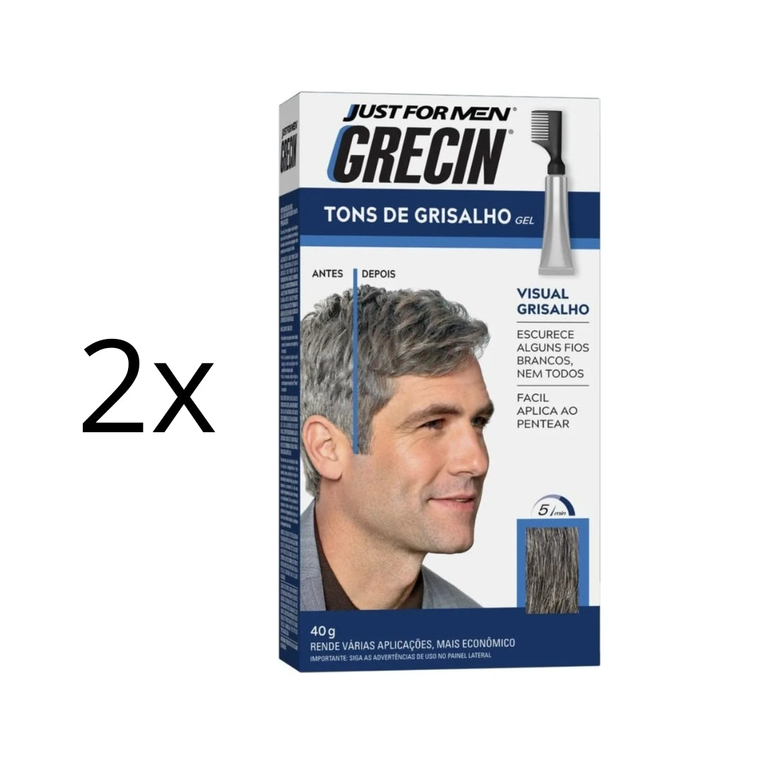 Lot of 2 Gel Shades of Gray 5 Toning Shampoo Color Maintenance 40g Grecin