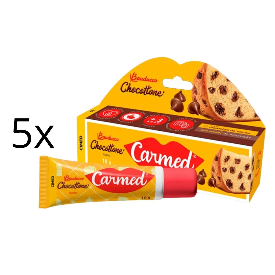 Lot of 5 Cimed Carmed Chocottone Bauducco Gloss Moisturizer 10g Vegan