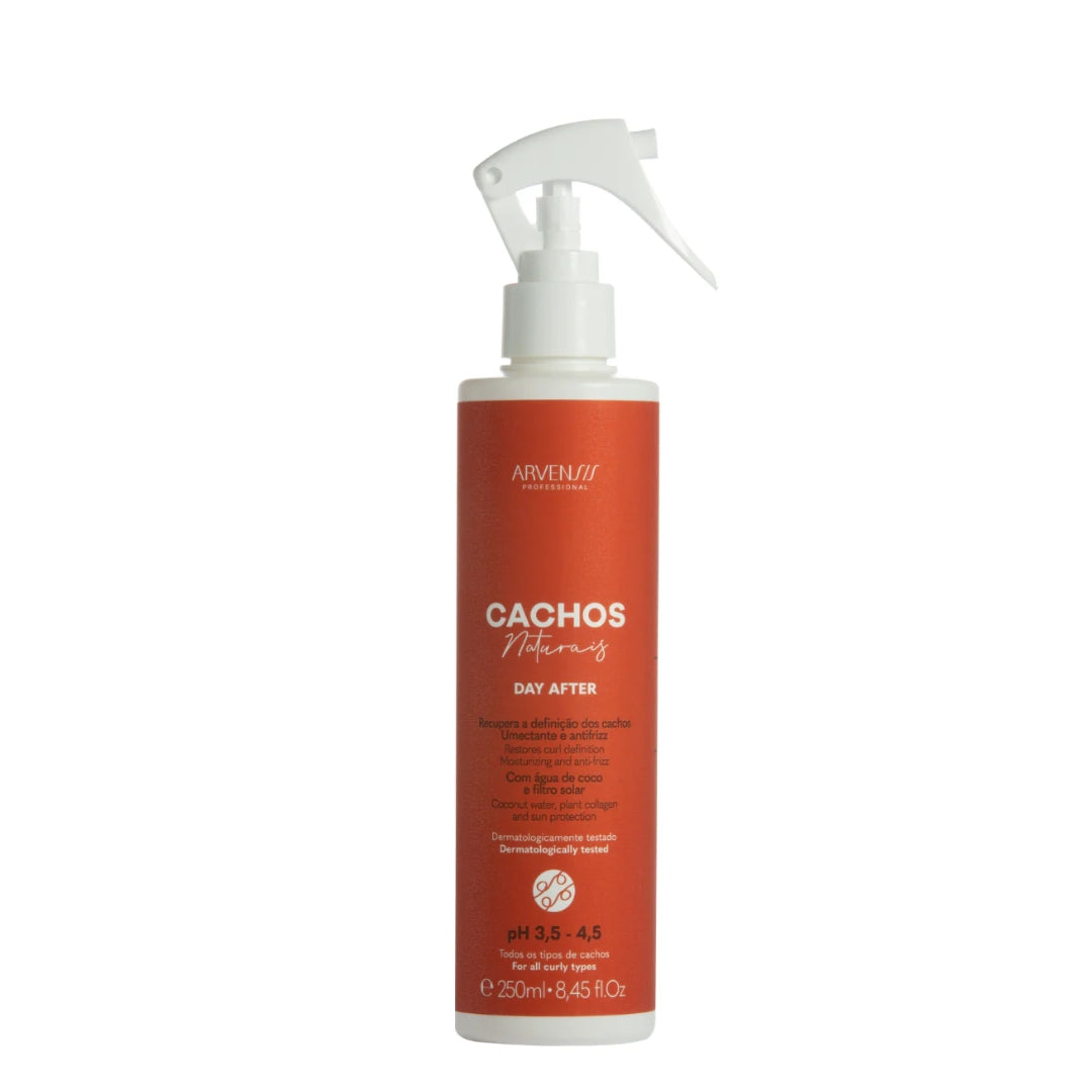 Cachos Naturais Day After Spray Curly Wavy Hair Finisher 250ml Arvensis