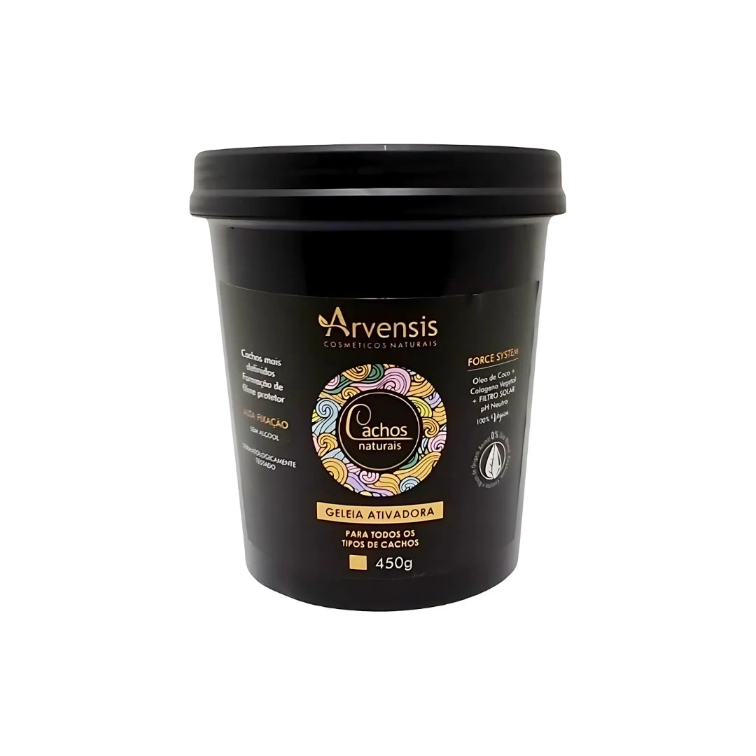 Cachos Naturais Moisturizing Mask + Activator Jelly Curly Hair Kit 2x 500g Arvensis