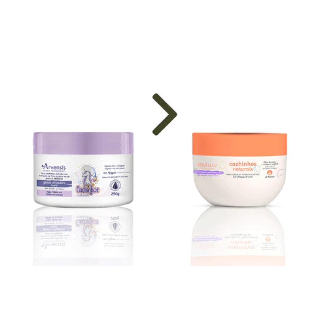 Cachinhos تجعيد الشعر الطبيعي Crespos Curly Hair 2 في 1 قناع نباتي 250 جم - Arvensis