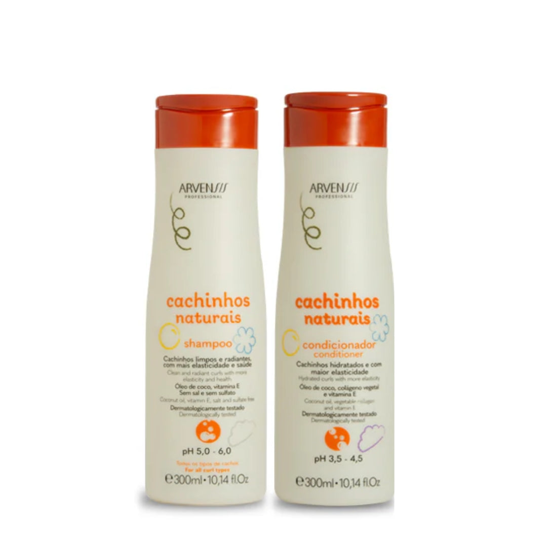 Cachinhos الطبيعية تجعيد الشعر مجعد موجات الشعر تعريف نباتي مجموعة 3x300ml - arvensis