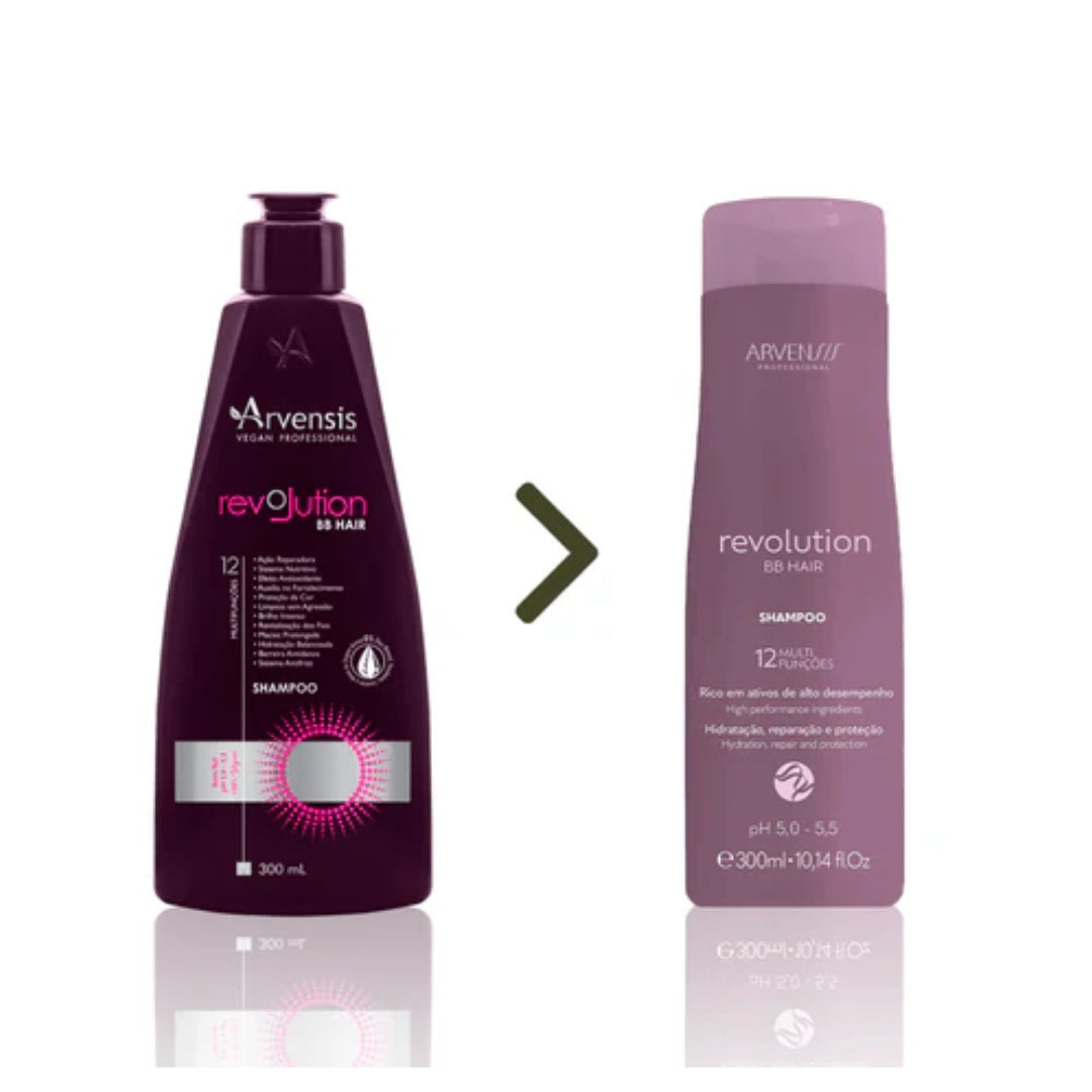 مجموعة علاج BB Hair Revolution Anti Frizz Protection Sealing Kit 3 Itens - Arvensis