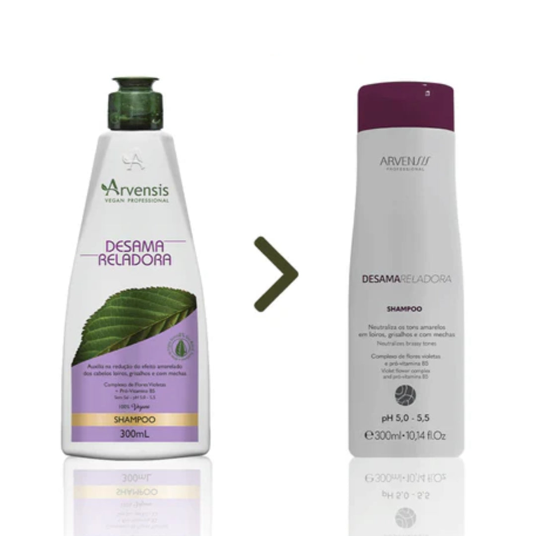 desamarelador de -yellowing علاج الشعر الأشقر طقم نباتي 3 itens - arvensis