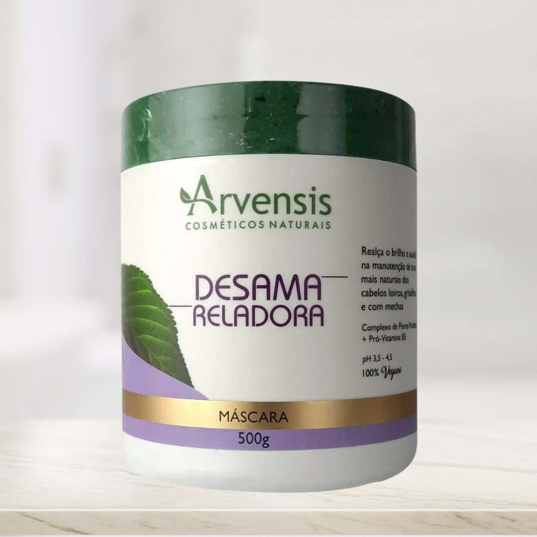 De-yellowing Blond Gray Hair Color Maintenance Vegan Mask 500g - Arvensis