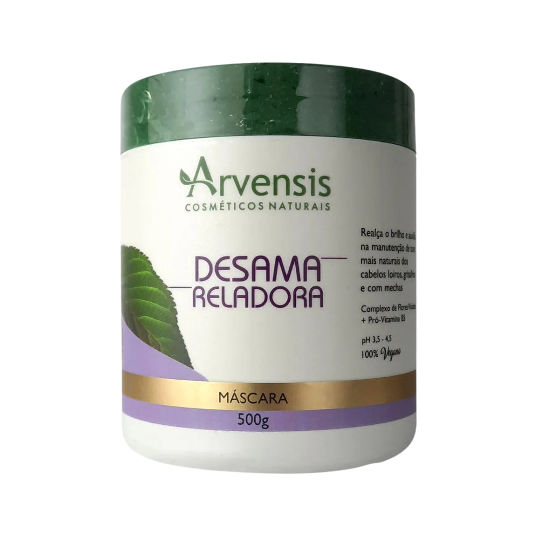 De-yellowing Blond Gray Hair Color Maintenance Vegan Mask 500g - Arvensis