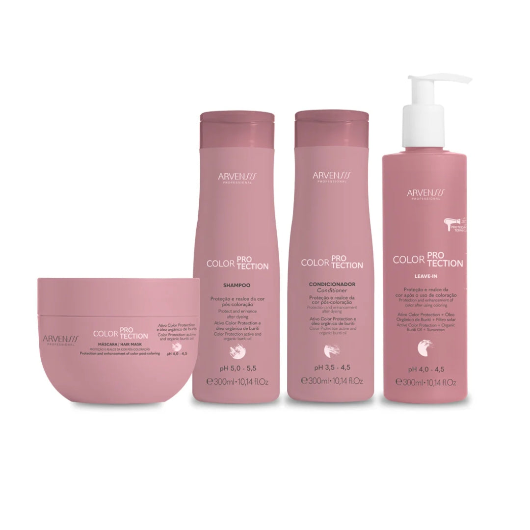 Color Protection Hair Maintenance Vegan Nutrition Treatment Kit 4 Itens - Arvensis