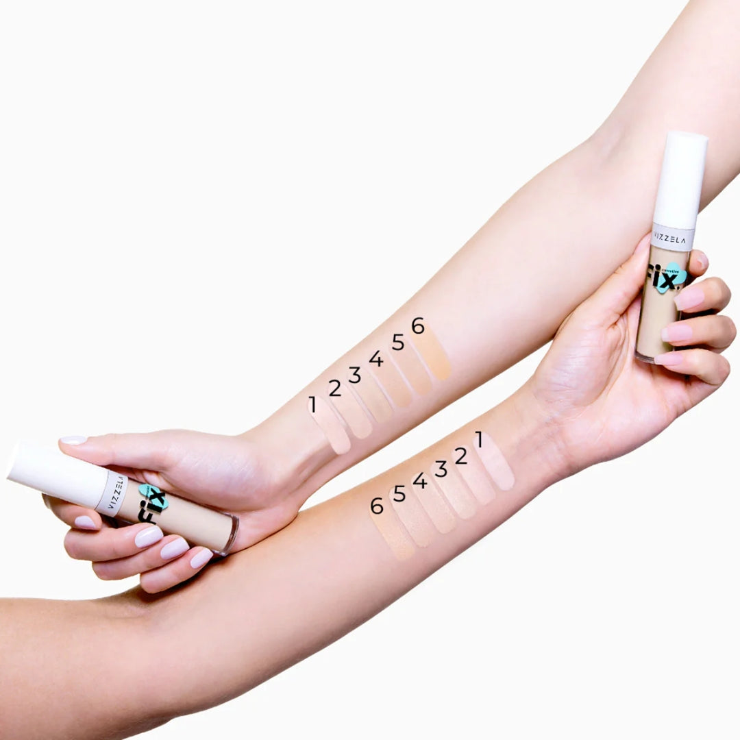 FIX Liquid Concealer Eye Makeup Skin Tone 4 Vizzela 7g