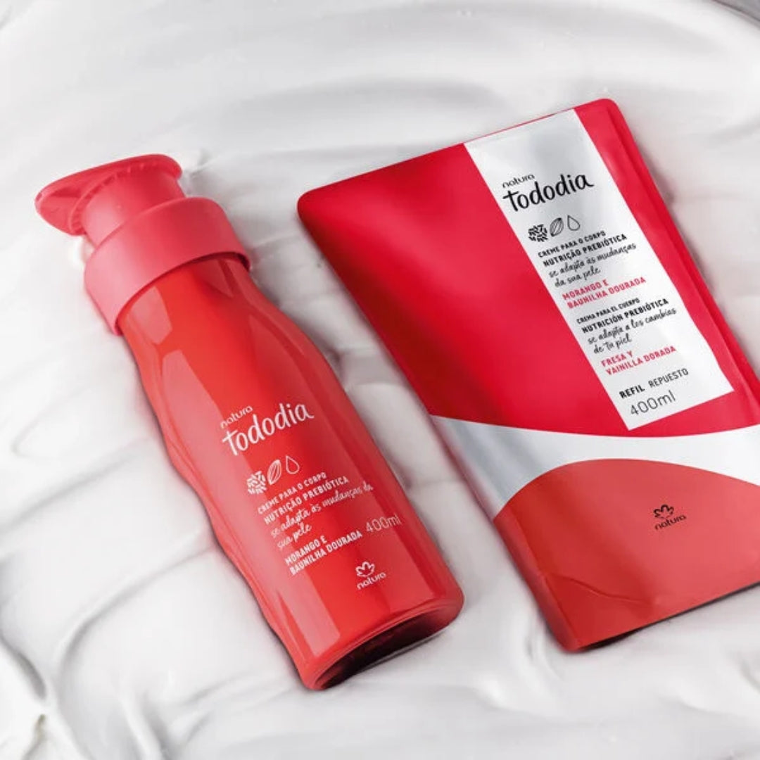 Natura Todo Dia Strawberry Vanilla Nourishing Deodorant Cream Kit Refill