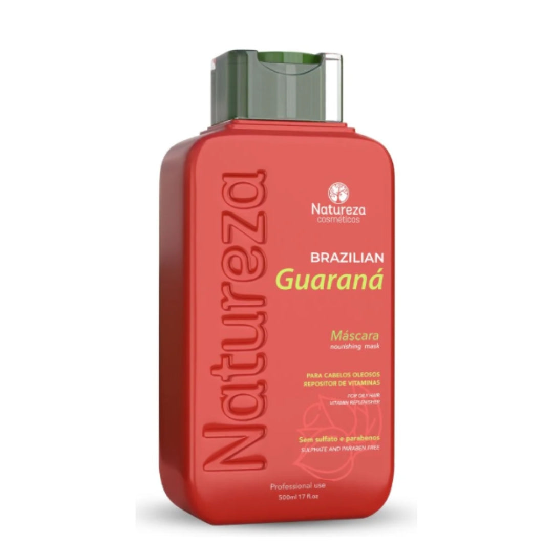Brazilian Guaraná Hair Care Set Treatment Kit 500ml Natureza Cosmetics