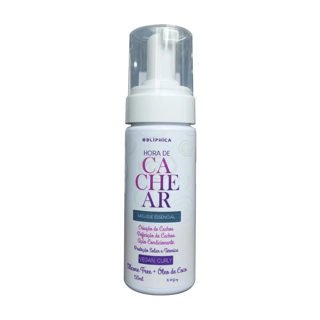 Hora de Cachear Curl Defining Anti-Frizz Hair Mousse Vegan 150ml Obliphica
