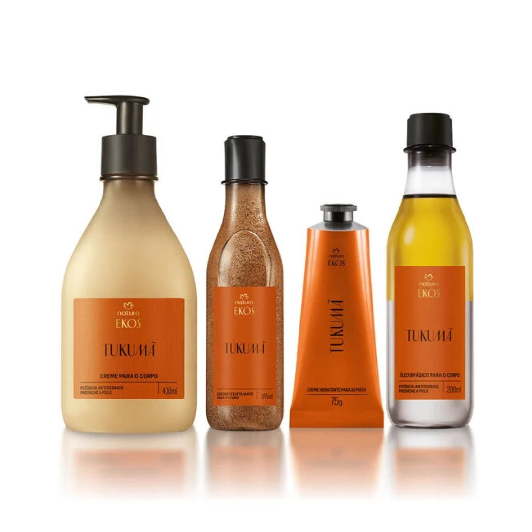 Ekos Tukumã Exfoliating and Moisturizing Body Hands Kit Natura Daily Skin Care