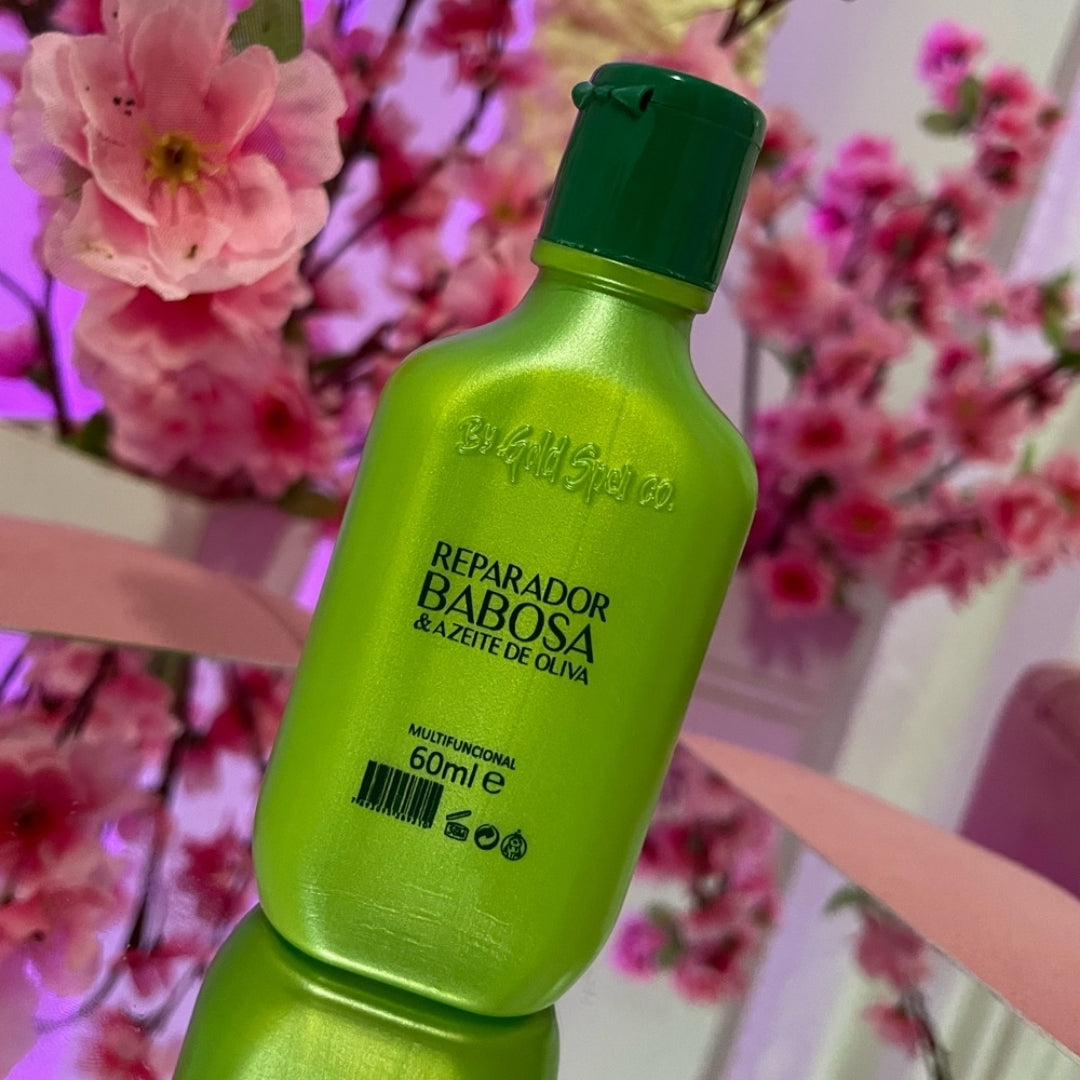Gold Spell Babosa Repairer Aloe Vera Olive Oil Hair Finisher 60ml Everk