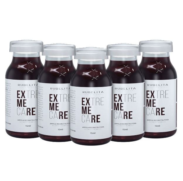 آخر إعادة بناء الشعر Reconstrução Ampoules 5x15ml - Rubelita