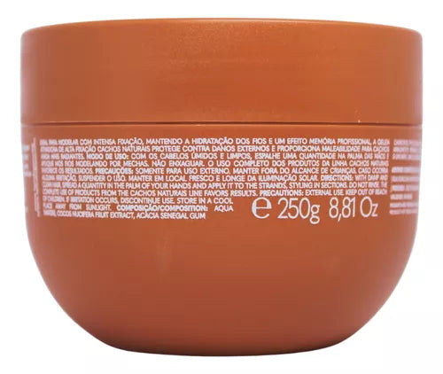 Cachos Naturais High Fixation Fixing Jelly Curly Wavy Hair Finisher 250g Arvensis