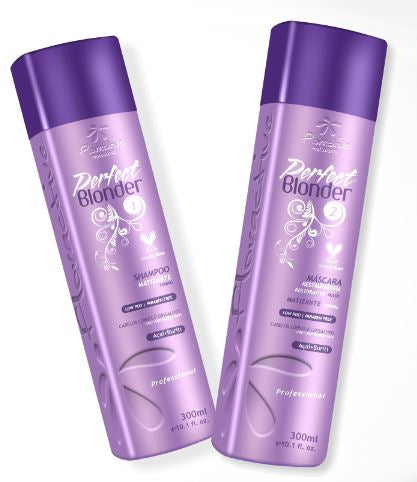 Restore Toning Shampoo & Mask Perfect Blonder Hair 2x300ml - Floractive