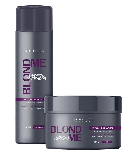 ATH Blond Me Tinting Smoothing Moisturizing Maintenance Kit 2x250 - Rubelita